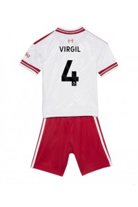 Liverpool Virgil van Dijk #4 Jalkapallovaatteet Lasten Vieraspeliasu 2026-27 Lyhythihainen (+ Lyhyet housut)
